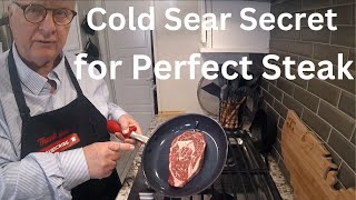 Cook a Ribeye Steak in MINUTES with a Secret Cold Sear Trick [upl. by Ettenyl]