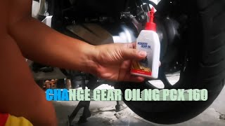 CHANGE GEAR OIL  DIY  PCX 160randyirinco [upl. by Velick280]