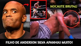 APANH0U MUITO🚨 FILHO de Anderson Silva FOI BRUT4LMENTE NOCAUTEADO em LUTA DE BOXE VEJA COMO FOI [upl. by Etterual883]