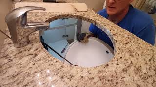 How to install an undermount sink [upl. by Saucy]