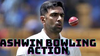 Ravichandran Ashwin bowling action slow motionpart13 [upl. by Iahc]