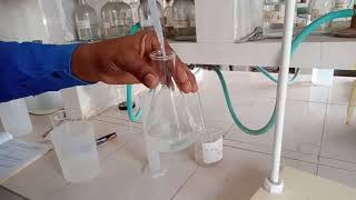 determ strength of FAS by dichromate method using N phenyl anthranilic acid as a internal indicator [upl. by Krahmer]