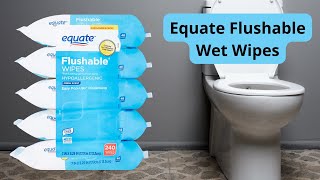 Equate Flushable Wet Wipes [upl. by Dnilazor208]