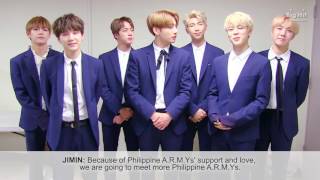 BTS WINGS TOUR in MANILA  GREETINGS [upl. by Kenneth]