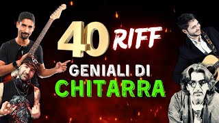 TOP 40 RIFF di CHITARRA GENIALI che NON ti aspetti  Spaghetti alla Chitarra 85 [upl. by Enaffit]