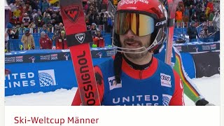 Ski Alpin Mens Slalom Aspen 2run Highlights 2024 [upl. by Scheer]