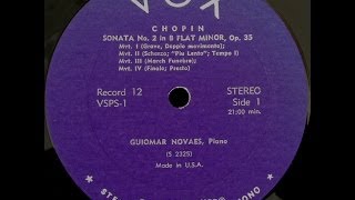 Chopin Piano Sonata no 2 Guiomar Novaes  quotVoxquot vinyl LP [upl. by Yesdnil319]