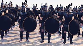 1500 Myrmidon Swordman Vs 2250 Carthage Infantry  Total War Rome 2 [upl. by Yllom]