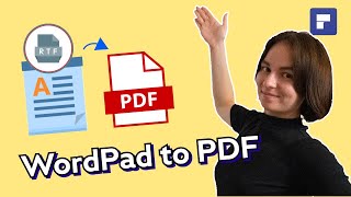 WordPad to PDF How to Process It without SoftwareOffilineOnline [upl. by Eidroj717]