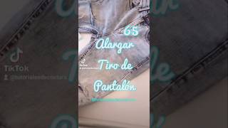 Como alargar tiro de pantalón parte 1 tutorial costura [upl. by Marthena]