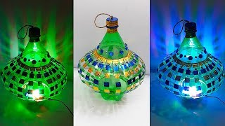 DIY  LanternTealight Holder from Waste plastic bottle at home DIY Home Decorations Idea [upl. by Sena]