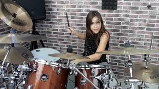 Skillet  Feel Invincible  Drum Cover  Nikoleta Drummer [upl. by Aseek395]