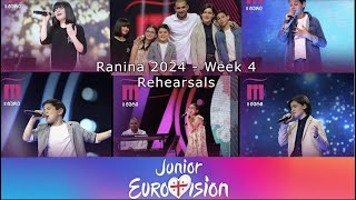 RANINA WEEK 4 Rehearsals  JESC 2024 Georgia [upl. by Cherye]