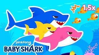 Can You Dance to the FASTER Baby Shark  Compilation  Baby Shark Remix  Baby Shark Official [upl. by Arline350]