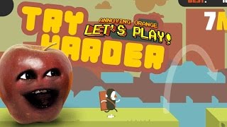 Annoying Orange  Midget Apple Plays Try Harder RAGEQUIT [upl. by Akenihs]