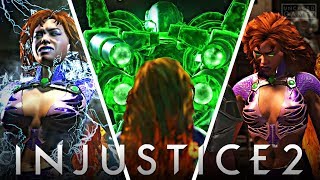 Injustice 2  ALL Super Moves on Starfire [upl. by Corwun637]