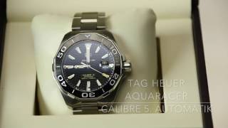 TAG Heuer Aquaracer 300M Calibre 5 Automatik Uhr [upl. by Oiluj]