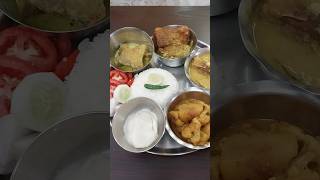 BENGALI LUNCH THALI 🍚🐟🍋👌😋shorts youtubeshorts ytshorts food viral trending viralvideo [upl. by Ursulina47]