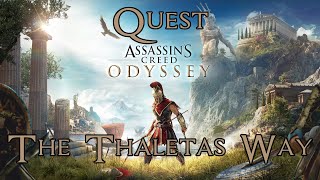 Assassins Creed Odyssey The Thaletas Way Mykonos Quest 100 Completion [upl. by Asoj]