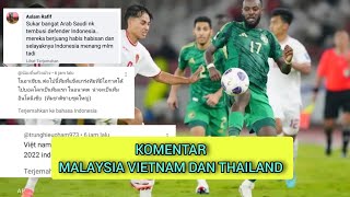 komentar Malaysia Vietnam dan Thailand setelah Indonesia mengalahkan arab Saudi [upl. by Yeslehc]