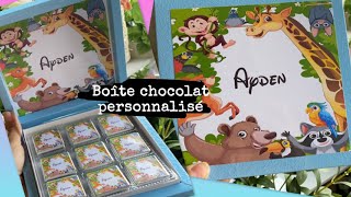 BOÎTE CHOCOLAT PERSONNALISÉ [upl. by Kenn]