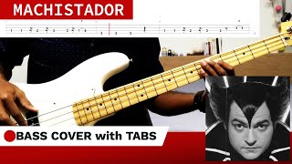 Machistador  M BASS COVER  TABS [upl. by Lana326]