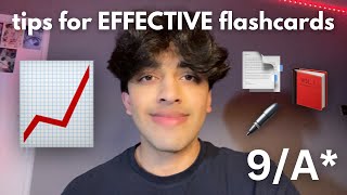 the BEST way to make effective flashcards  top tips for how to test yourself with flashcards [upl. by Adyeren]