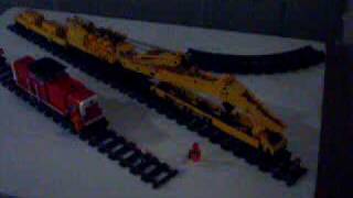 Lego Eisenbahn Railway 9Volt quotGoliath 150tquot Kran mit V100 [upl. by Chip983]