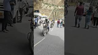 Bikers Group At Khab Sangam shorts shortsfeed explore india himachal spiti [upl. by Isiahi296]