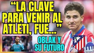 JULIAN ALVAREZ DESVELA LA CLAVE PARA VENIR AL ATLETI OBLAK HABLA DE SU FUTURO [upl. by Buchanan349]