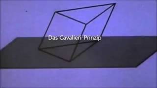 Satz des Cavalieri für Körper [upl. by Soirtimid]