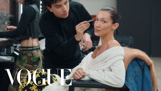 Bella Hadid una giornata con la modella sul set del nuovo numero di Vogue Italia [upl. by Amaleta]