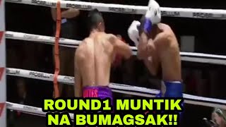 Round 1 Donnie Nietes vs Jimenez Muntik na Bumagsak [upl. by Kcirderf21]