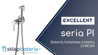 PI Bateria bidetowa ze słuchawką prysznicową Chrom EXCELLENT AREX1204CR  SklepBateriepl [upl. by Eelsel]