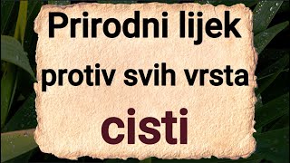 Kako liječiti ciste prirodnim putem  Prirodan lijek protiv svih vrsta cisti  RECEPT [upl. by Ardath]