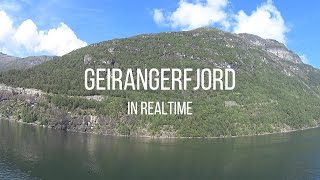 Geirangerfjord Ferry  Hellesylt to Geiranger Realtime [upl. by Elle]