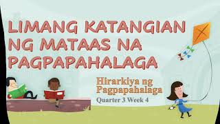 Limang Katangian ng Mataas na Pagpapahalaga [upl. by Blinny]