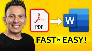 How to Convert PDF to Word Doc for FREE  Adobe Express [upl. by Pulsifer]