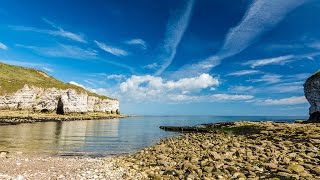 North Landing Flamborough near Bridlington Timelapse [upl. by Leahpar]