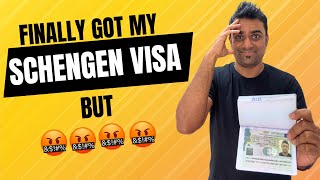 FINALLY got my Schengen Visa 🇪🇺  Schengen Visa for Indians [upl. by Alakim]