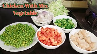 kids Favorite Chicken with Mixed Vegetables Recipe🤩  Chicken With Vegetable By apinchofsalt [upl. by Ehtyaf]