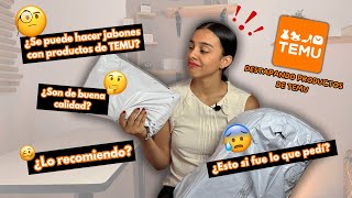 😰Haciendo Jabones Artesanales con TEMU para emprender 📦 UnBoxing ¿SI FUNCIONÓ ¿LO RECOMIENDO🤔 [upl. by Kirby]