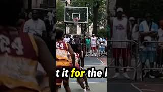 balling Every players dream to start the game top of the key 3 basketball ballin up in Harlem Game [upl. by Dupuy]