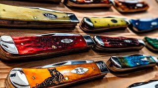 My Full Case Knife Collection Part 1 Trappers Sodbusters and Mini Trappers [upl. by Einnhoj219]