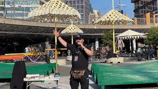 ”Vem är som Herren vår Gud han som tronar så högt”‭‭ Sergels torg plattan Stockholm 20240904 [upl. by Muraida]