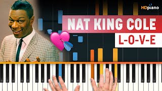 How to Play quotLOVEquot Melody by Nat King Cole  HDpiano Part 1 Piano Tutorial [upl. by Swec572]