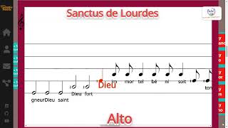 Sanctus de Lourdes  JeanPaul LECOT  Alto [upl. by Dame501]