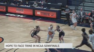 Hope to face Trine in NCAA semifinals [upl. by Eniahs946]