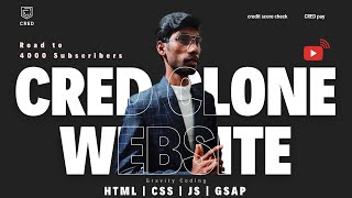 Building a CRED Clone HTML CSS JS GSAP and Responsive Web Design [upl. by Dirgis]