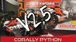 Unboxing Team Corally Python V25 18 Buggy MLine Edition deutsch german [upl. by Ahseek891]